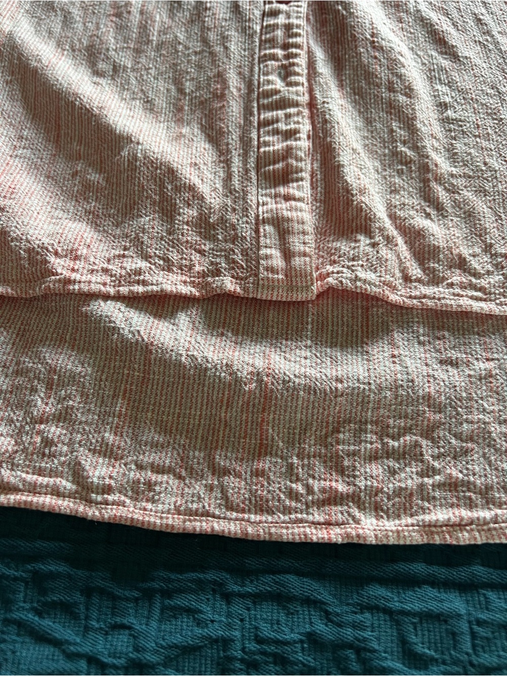 Weatherproof David Peyser Sleeveless Pink Collared Button Part Linen Shirt-XL - Picture 9 of 16
